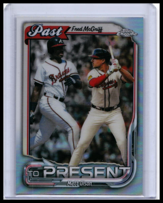2026 Topps Chrome Past to Present Fred McGriff #PTP-25 Atlanta Braves — front