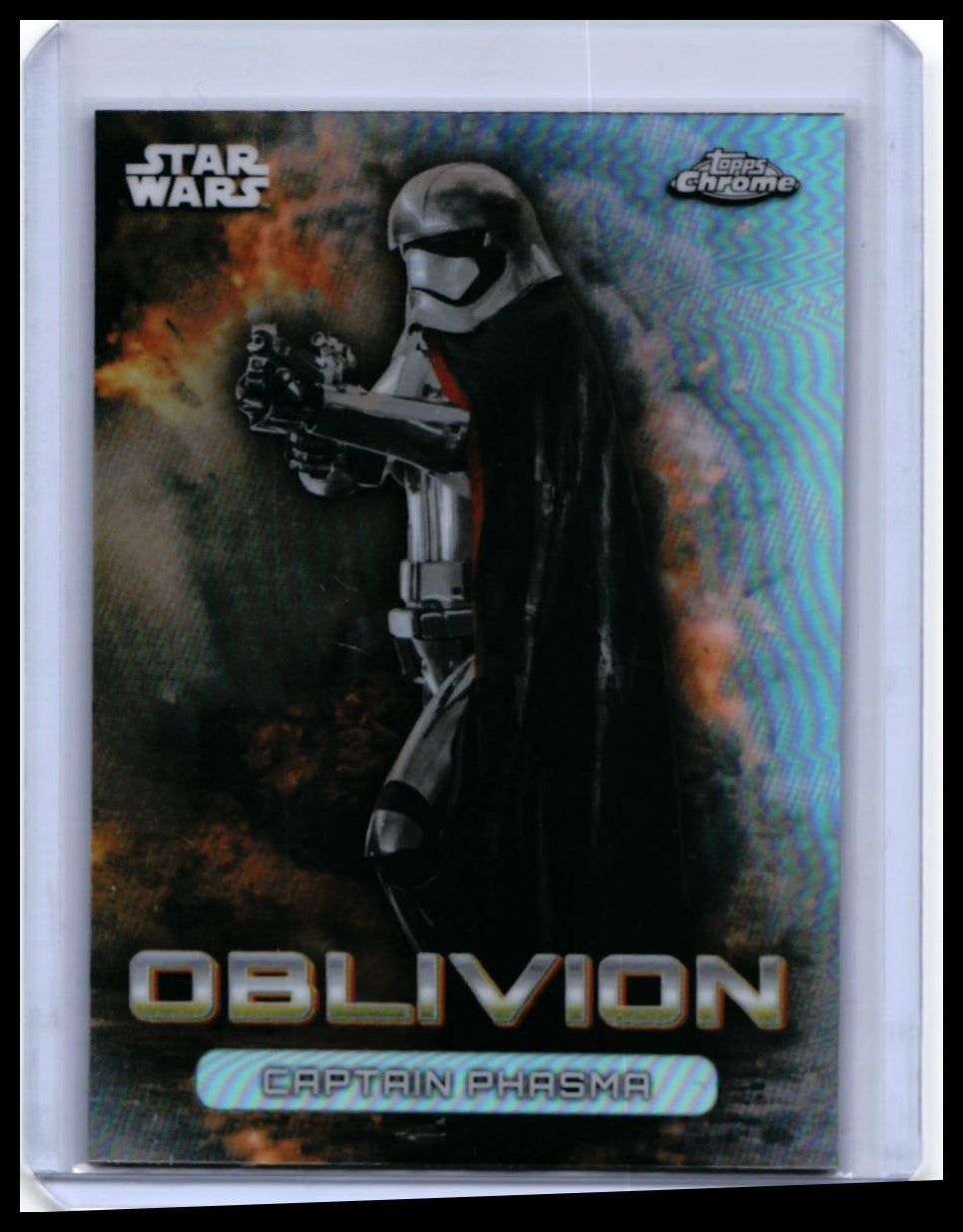 2026 Topps Chrome Star Wars Oblivion Captain Phasma #O-12 Refractor — front