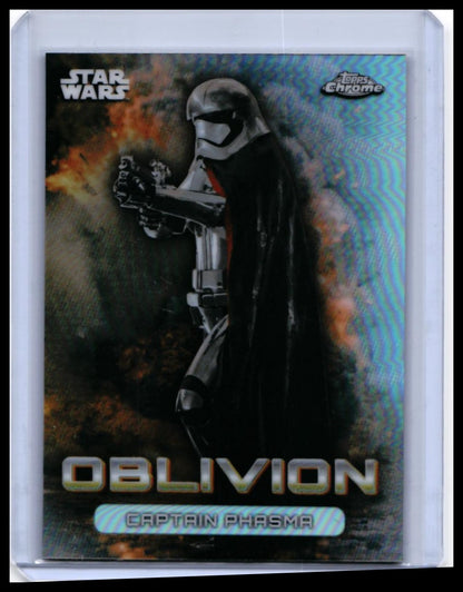 2026 Topps Chrome Star Wars Oblivion Captain Phasma #O-12 Refractor — front