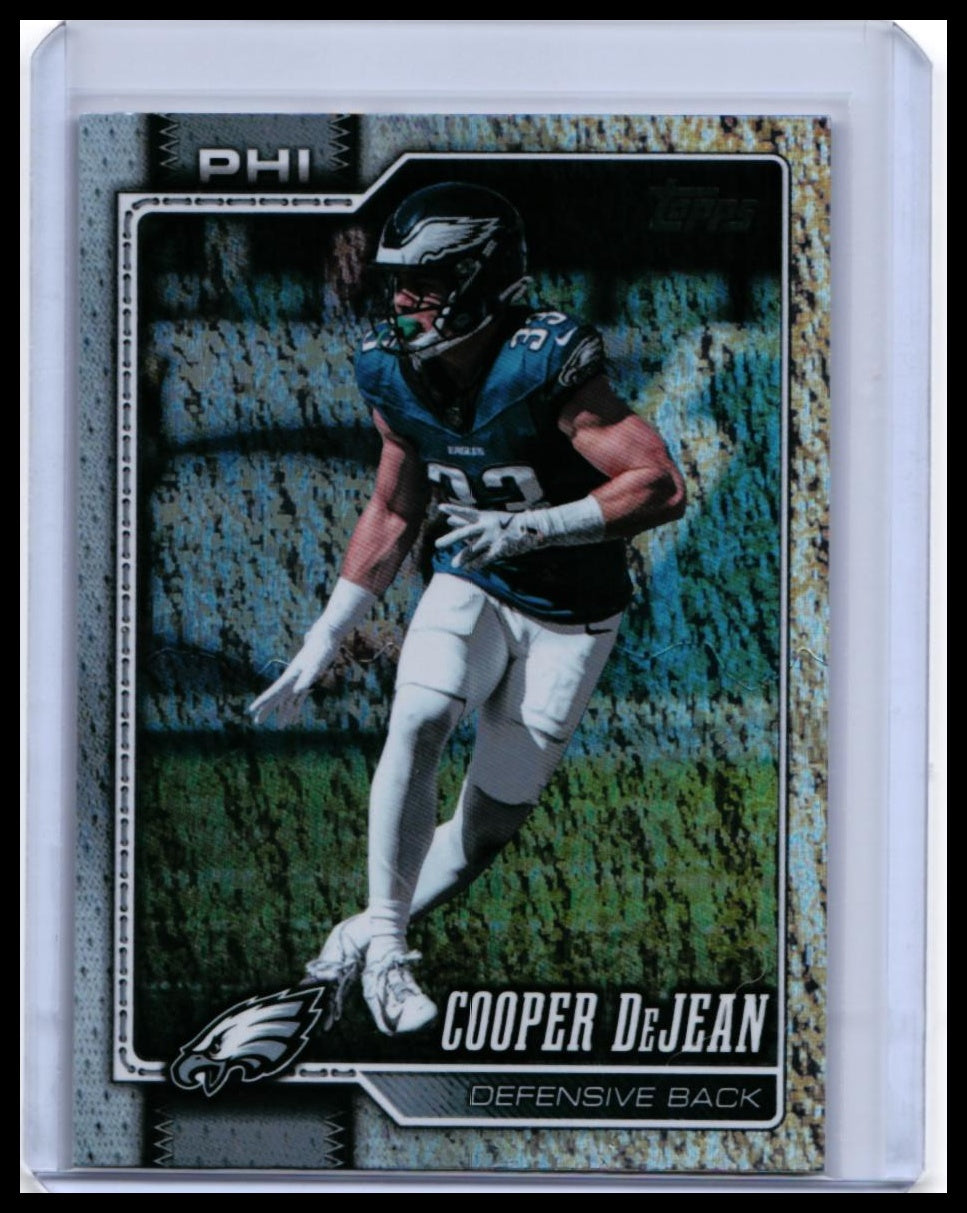 2026 Topps Cooper DeJean #163 Philadelphia Eagles Foil Parallel — front