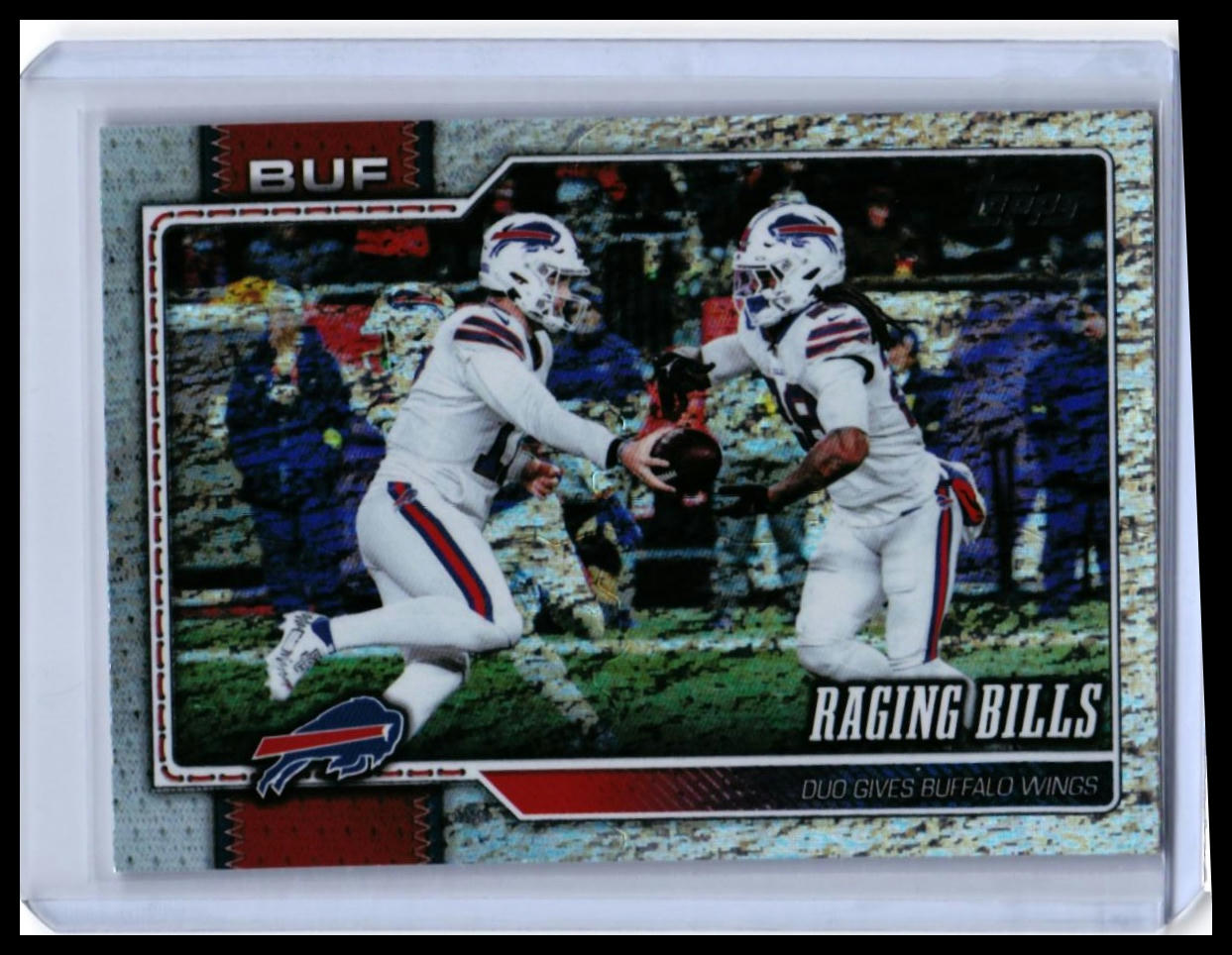 2026 Topps Raging Bills Josh Allen & James Cook #292 Buffalo Bills Duo — front