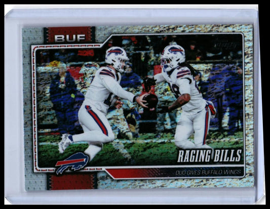 2026 Topps Raging Bills Josh Allen & James Cook #292 Buffalo Bills Duo — front