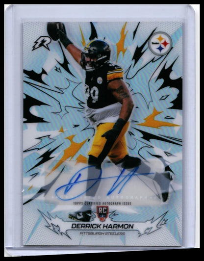 2026 Topps Reign Derrick Harmon RC Auto #181 Pittsburgh Steelers Rookie — front