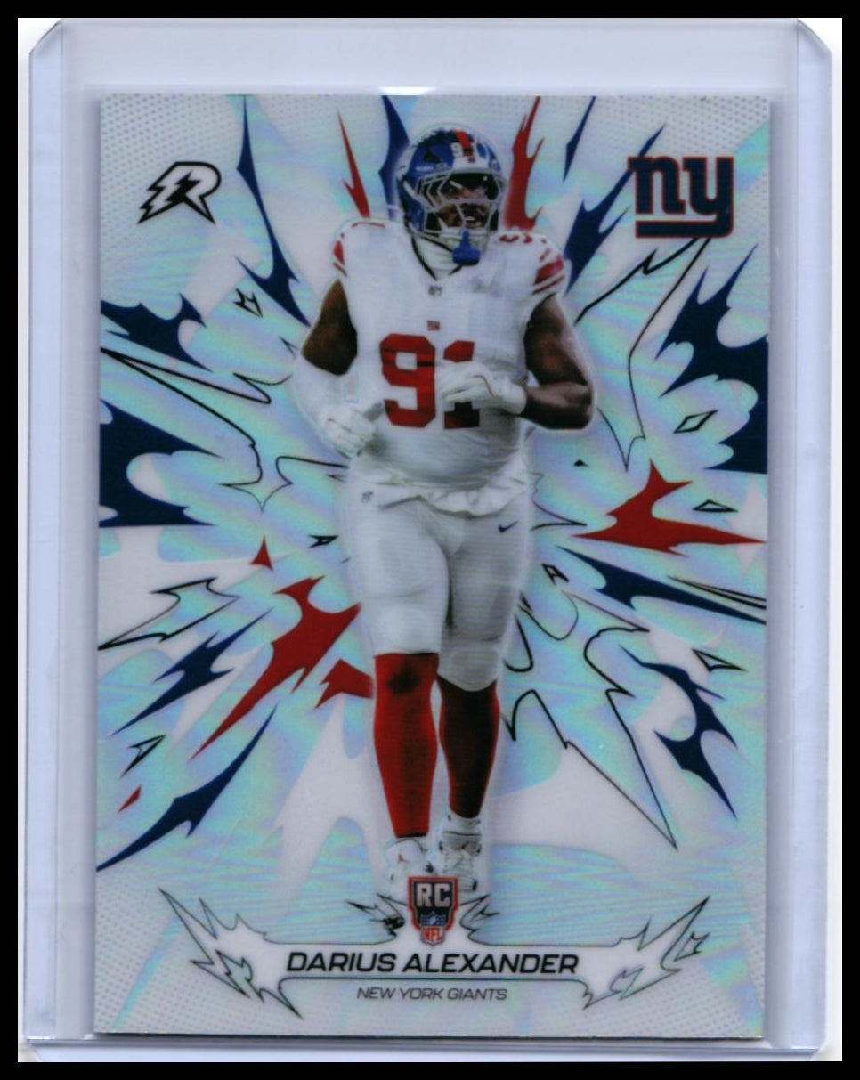 2026 Topps Riot Darius Alexander RC #170 Refractor - New York Giants Rookie DT — front