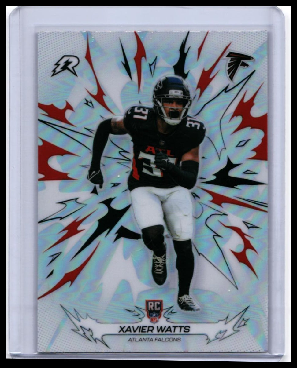 2026 Topps Riot Xavier Watts RC #105 Refractor Rookie Atlanta Falcons — front