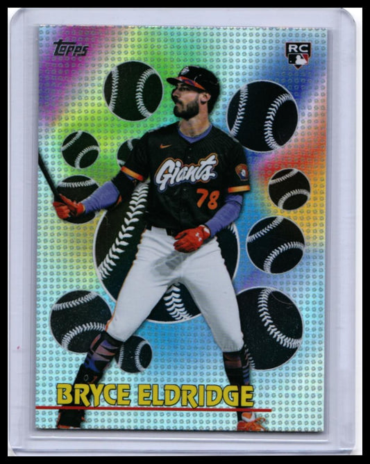 2026 Topps Titans of the Game Bryce Eldridge RC #TOG-38 Refractor Giants — front