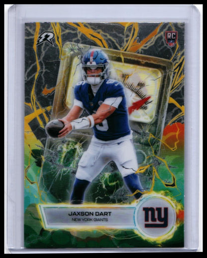 2026 Topps Voltage Voltaic Jaxson Dart RC #VT-2 New York Giants Rookie — front