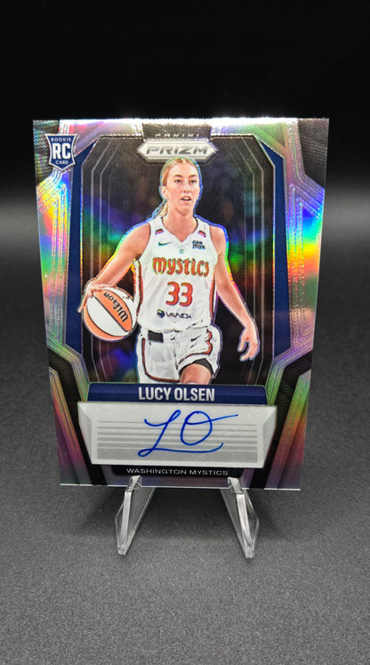 2025 Panini Prizm WNBA Lucy Olsen RC Bundle (Auto & Prizm's)