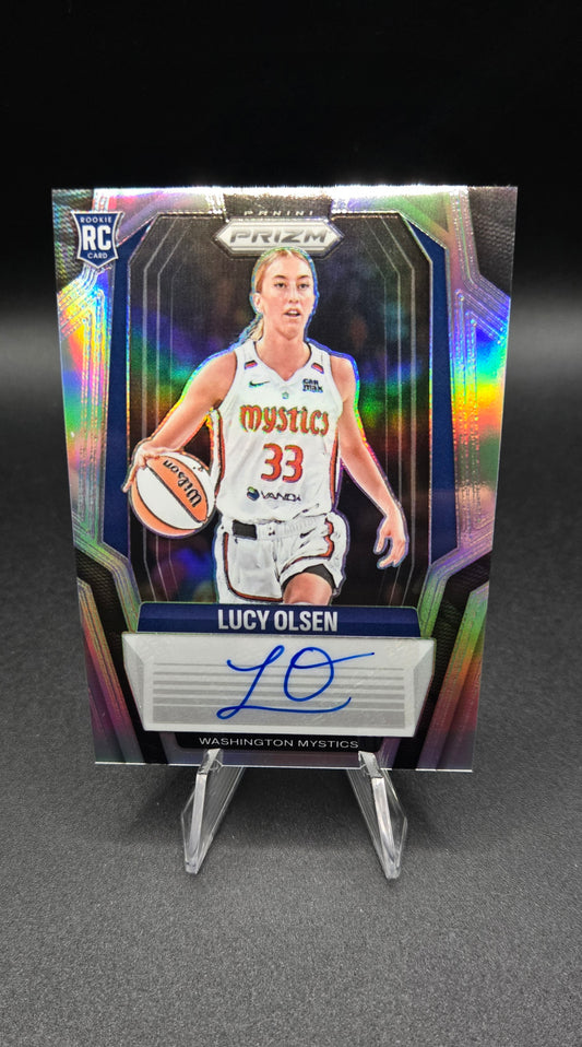 2025 Panini Prizm WNBA Lucy Olsen RC Bundle (Auto & Prizm's)