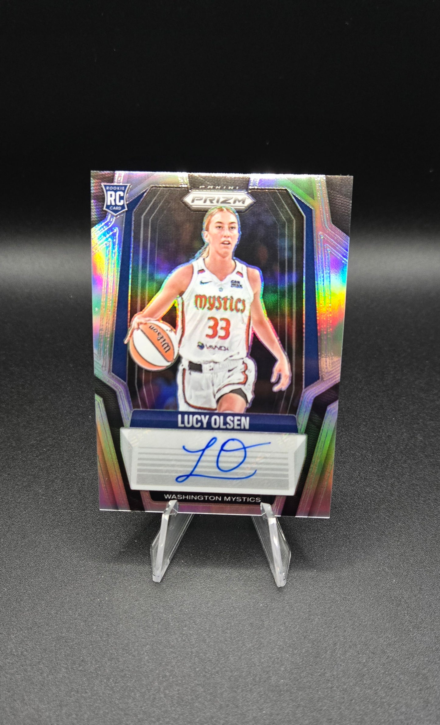 2025 Panini Prizm WNBA Lucy Olsen RC Bundle (Auto & Prizm's)