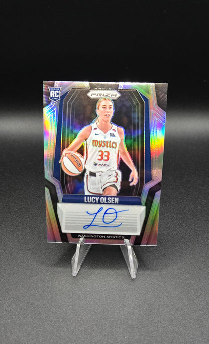 2025 Panini Prizm WNBA Lucy Olsen RC Bundle (Auto & Prizm's)