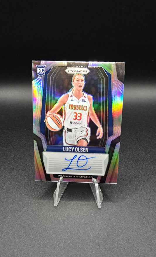 2025 Panini Prizm WNBA Lucy Olsen RC Bundle (Auto & Prizm's)