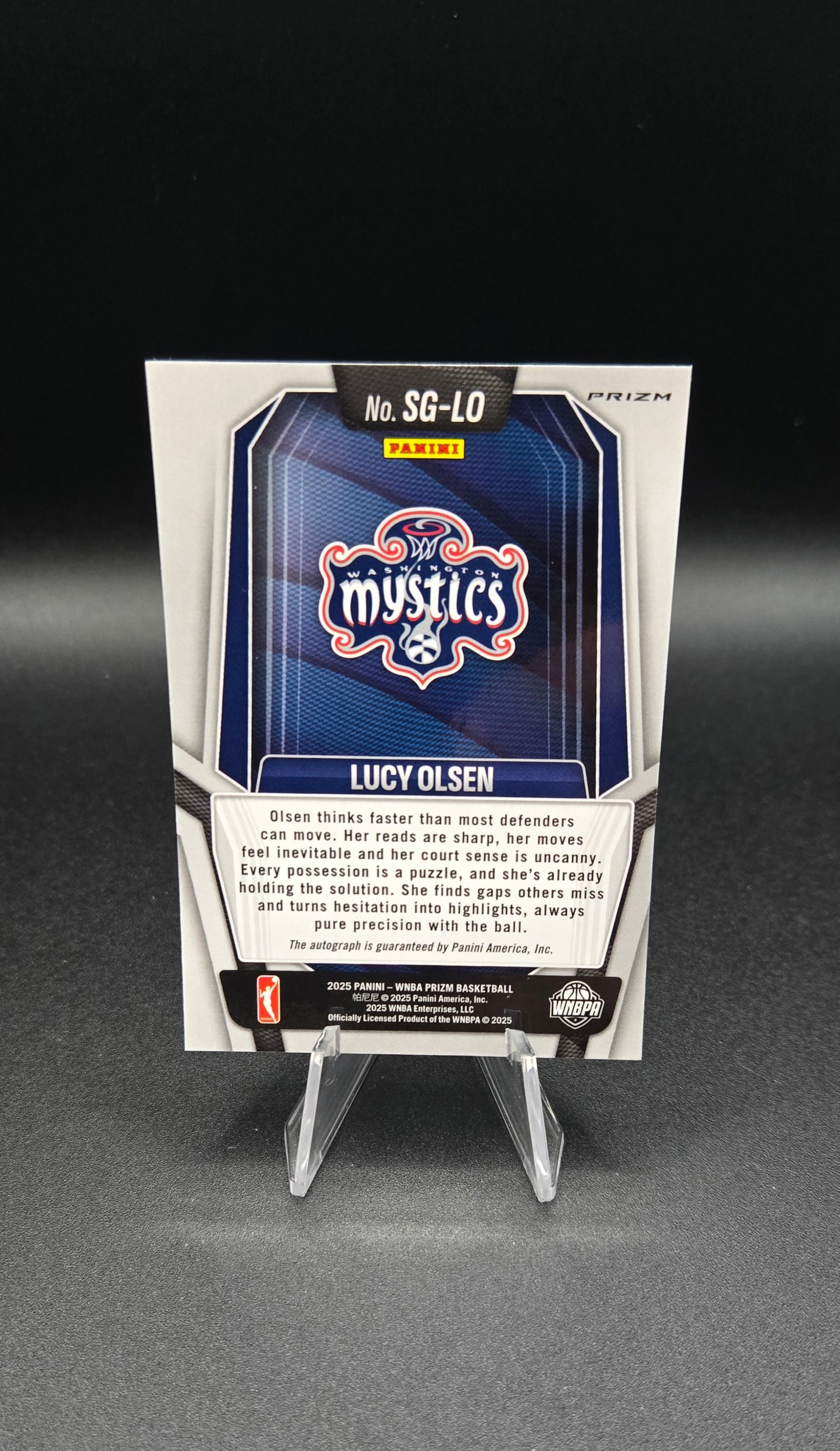 2025 Panini Prizm WNBA Lucy Olsen RC Bundle (Auto & Prizm's)