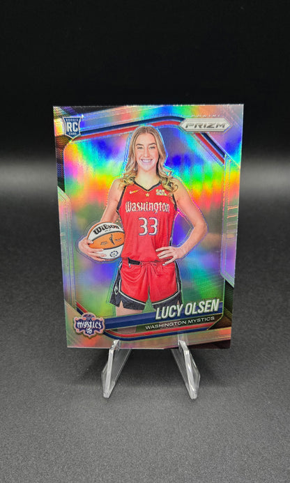 2025 Panini Prizm WNBA Lucy Olsen RC Bundle (Auto & Prizm's)