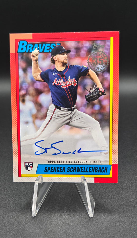 2025 Topps / Topps Chrome Spencer Schwellenbach Rookie Auto + Foil Parallel