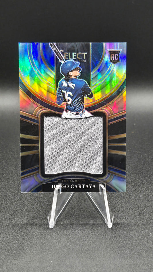 2023 Panini Select Rookie Jumbo Swatch Silver Prizm Diego Cartaya /199 #PJS-DC