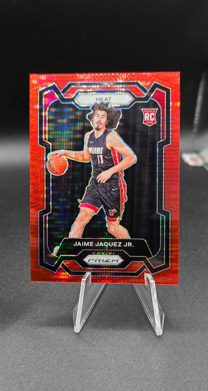 Jaime Jaquez Jr. RC Red Parallel Bundle /299 – 2023-24 Panini Prizm & Mosaic – Miami Heat Rookie