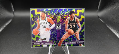 2024-25 Donruss Optic Optical Illusions Prizm 3-Card Bundle – LeBron/Bronny, Giannis/Kareem, Wemby/Robinson