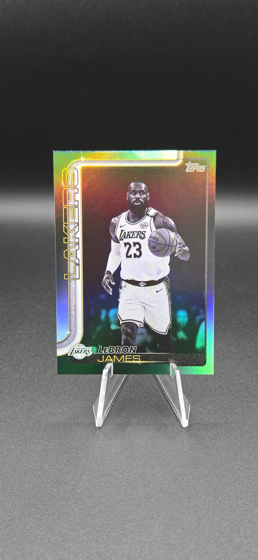 LeBron James 2025-26 Topps Flagship #150 Blackout Holo Foil – Target Exclusive Parallel – Los Angeles Lakers