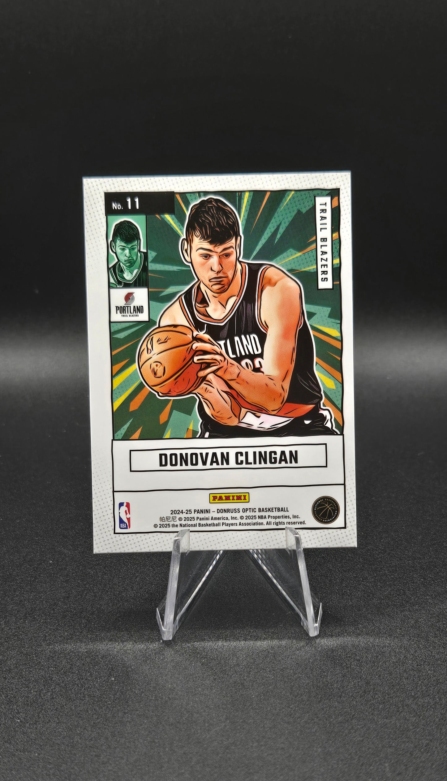 2024-25 Panini Donruss Optic Donovan Clingan Net Marvels RC Bundle — Base & Prizm Holo Parallel — Portland Trail Blazers Rookie Card Lot CAP13