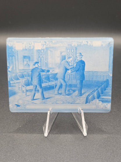 2022 Historic Autographs Charles Guiteau Cyan Printing Plate 1/1 – Presidential Assassination