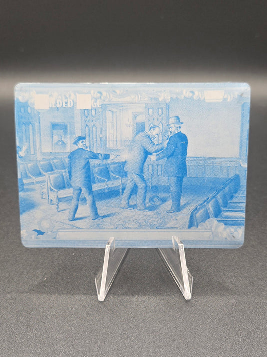 2022 Historic Autographs Charles Guiteau Cyan Printing Plate 1/1 – Presidential Assassination