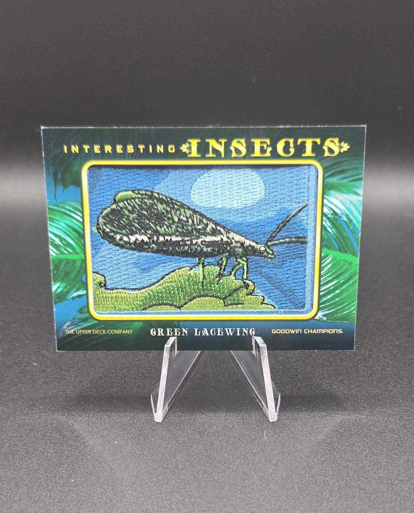 2022 Upper Deck Goodwin Champions Green Lacewing Insect Patch IP-59 Interesting Insects SSP