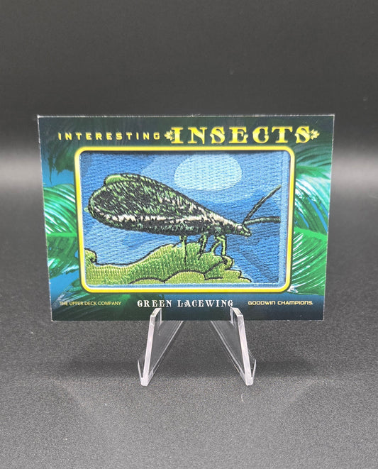 2022 Upper Deck Goodwin Champions Green Lacewing Insect Patch IP-59 Interesting Insects SSP