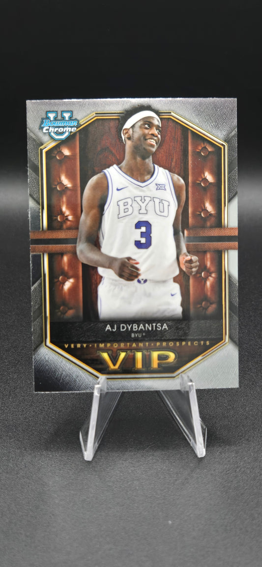 AJ Dybantsa 2025-26 Bowman Chrome U VIP Very Important Prospects #VIP-1 BYU RC