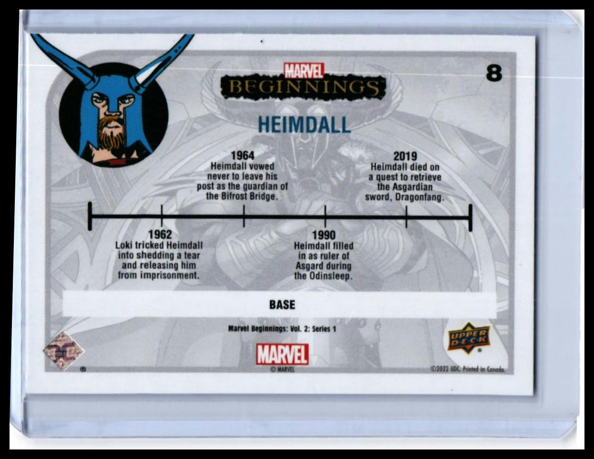 5-Card Lot 2022 Upper Deck Marvel Beginnings Vol 2 Series 1 Base - 01-back