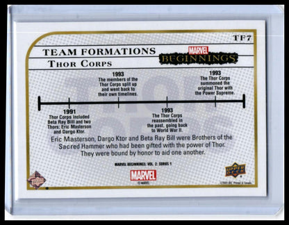 5-Card Lot 2022 Upper Deck Marvel Beginnings Vol 2 Series 1 Base - 02-back