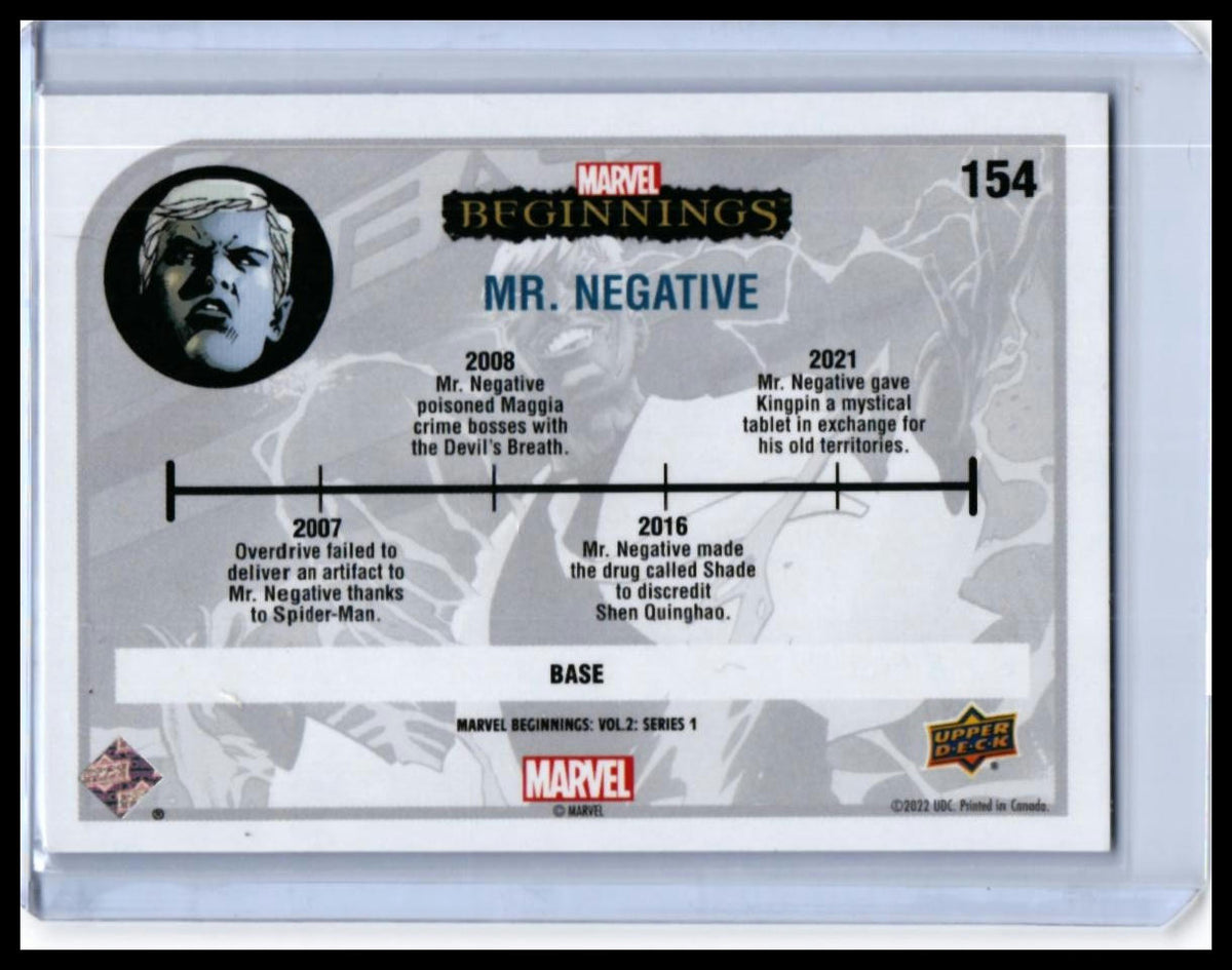 5-Card Lot 2022 Upper Deck Marvel Beginnings Vol 2 Series 1 Base - 04-back