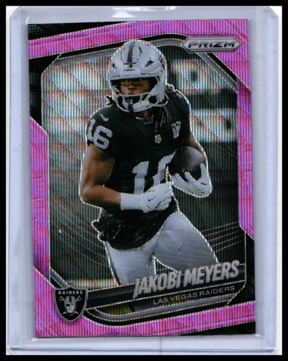 6-Card Lot 2025 Panini Prizm Football Pink Parallels w/ Lamar Jackson Fireworks - 01-front
