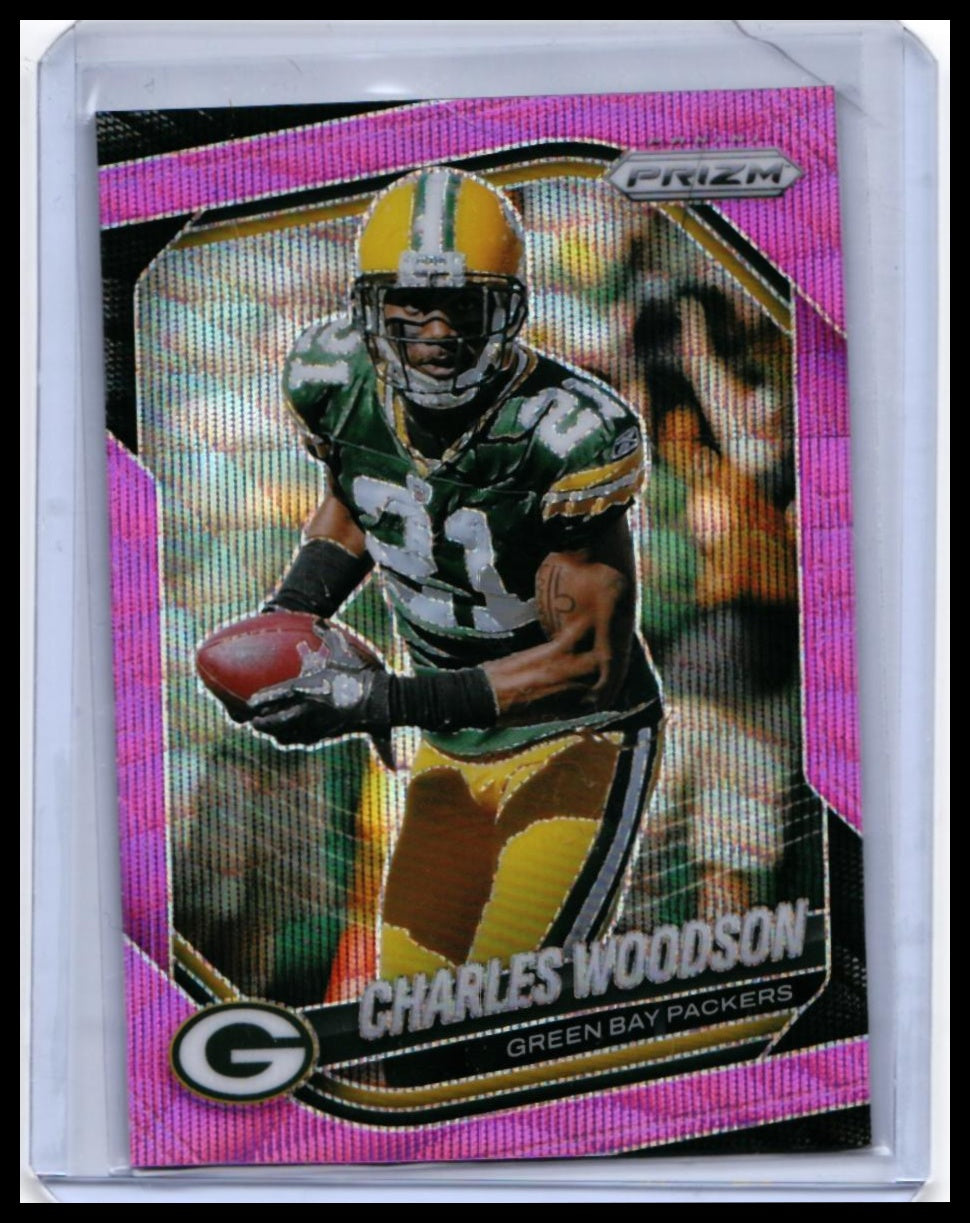 6-Card Lot 2025 Panini Prizm Football Pink Parallels w/ Lamar Jackson Fireworks - 02-front
