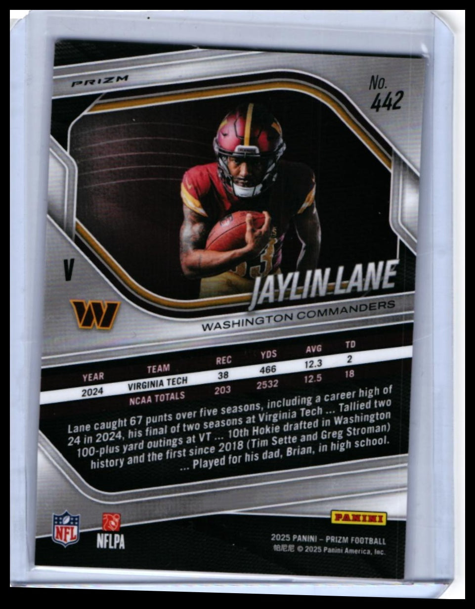 6-Card Lot 2025 Panini Prizm Football Pink Parallels w/ Lamar Jackson Fireworks - 04-back