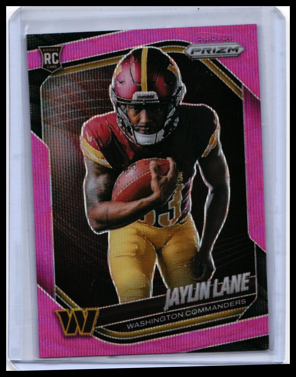6-Card Lot 2025 Panini Prizm Football Pink Parallels w/ Lamar Jackson Fireworks - 04-front