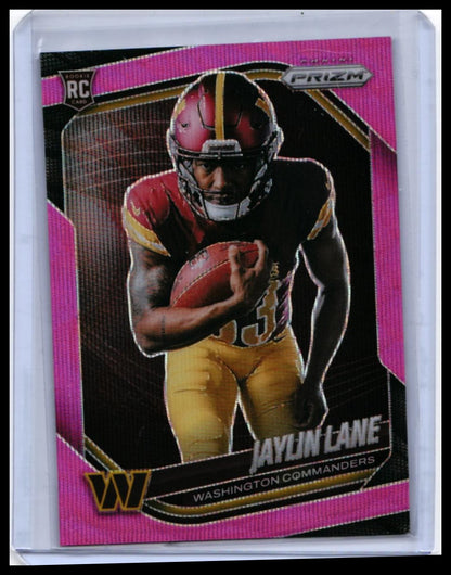 6-Card Lot 2025 Panini Prizm Football Pink Parallels w/ Lamar Jackson Fireworks - 04-front