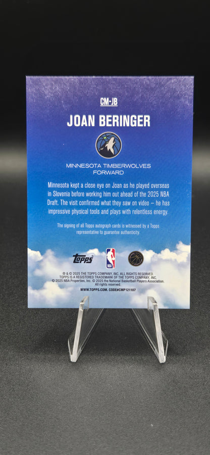 Joan Beringer 2025-26 Topps Basketball Contemporary Marks Auto RC #CM-JB Timberwolves