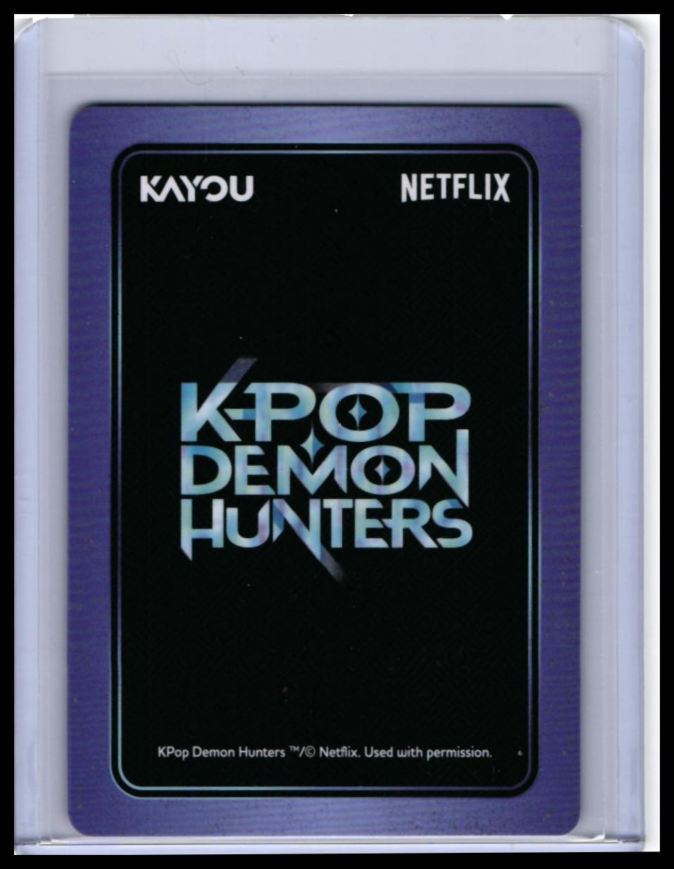 KAYOU KPop Demon Hunters Mira HUNTR/X UR Signature Card #KPOH01-UR-002 — back