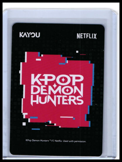 KAYOU KPop Demon Hunters Rumi SR #KPDH01-SR-001 Netflix Card — back