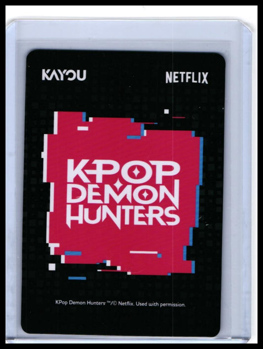 KAYOU KPop Demon Hunters Rumi SR #KPDH01-SR-001 Netflix Card — back