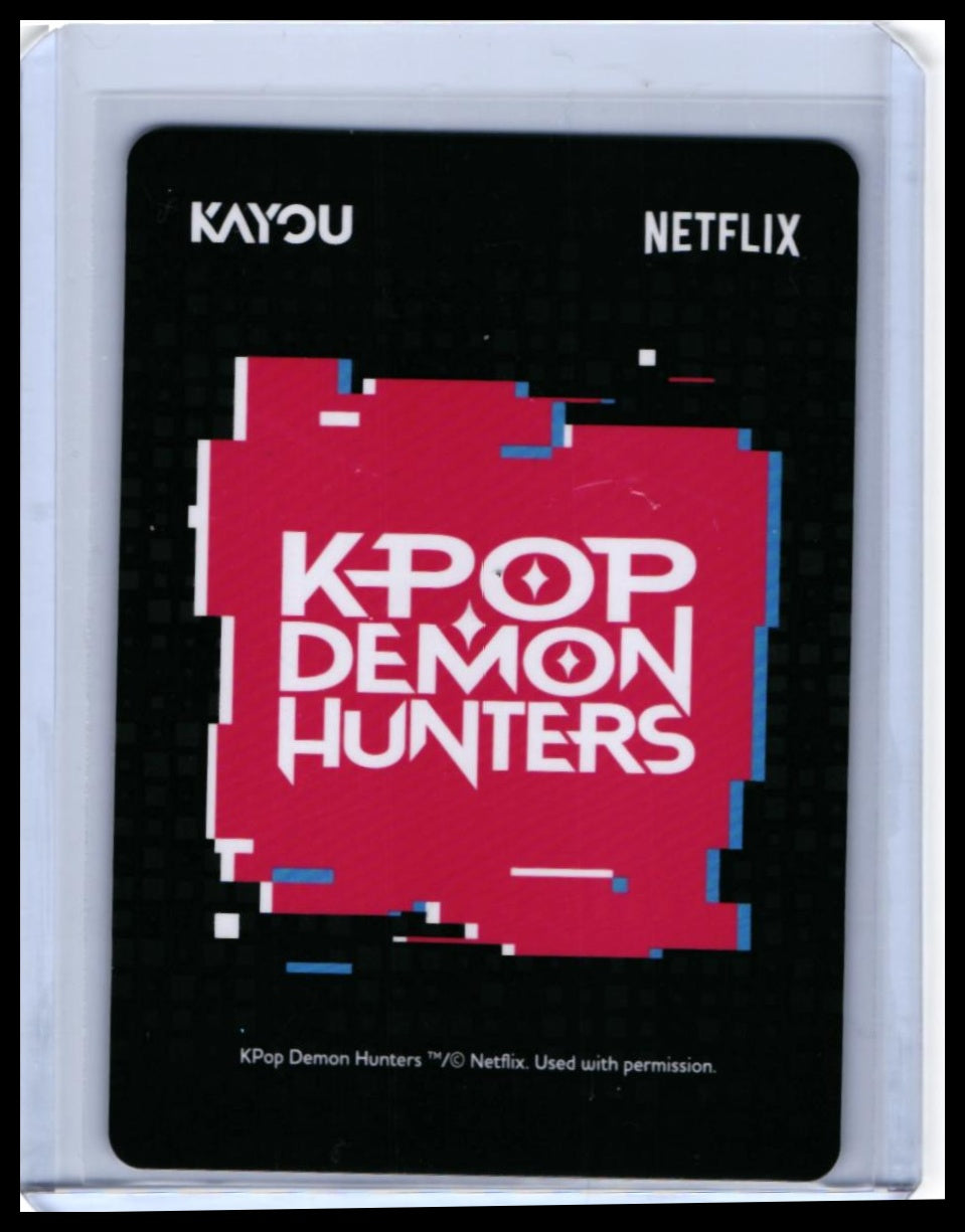 KAYOU KPop Demon Hunters SR Mira #KPDH01-SR-010 "Romance Is Calling" Netflix Card — back