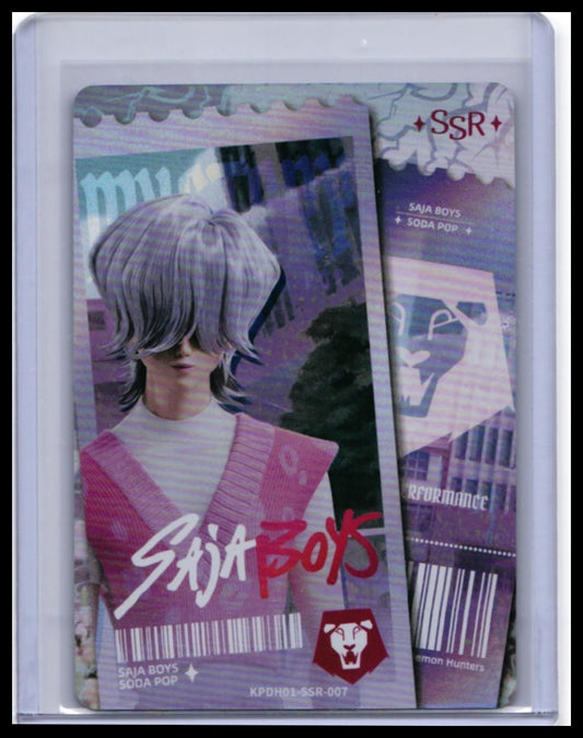 KPop Demon Hunters Saja Boys Soda Pop SSR #KPDH01-SSR-007 KAYOU Netflix Card — front