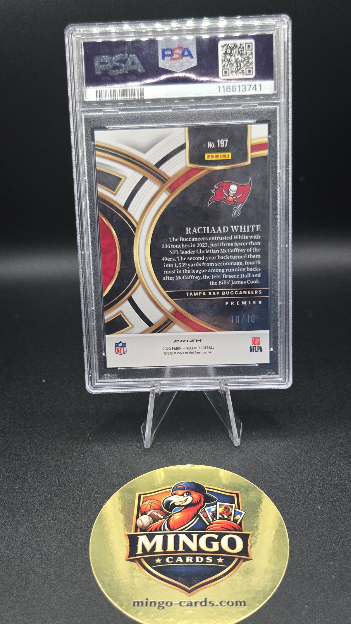 2023 Select Rachaad White Gold Disco Prizm Tampa Bay Buccaneers Gem Mint 10