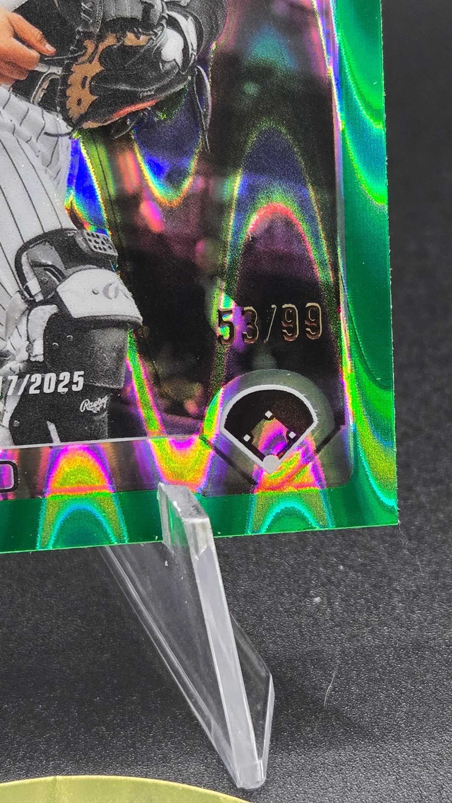 2025 Topps Chrome Update Edgar Quero #USC169 IV Green Refractor /99 RC White Sox