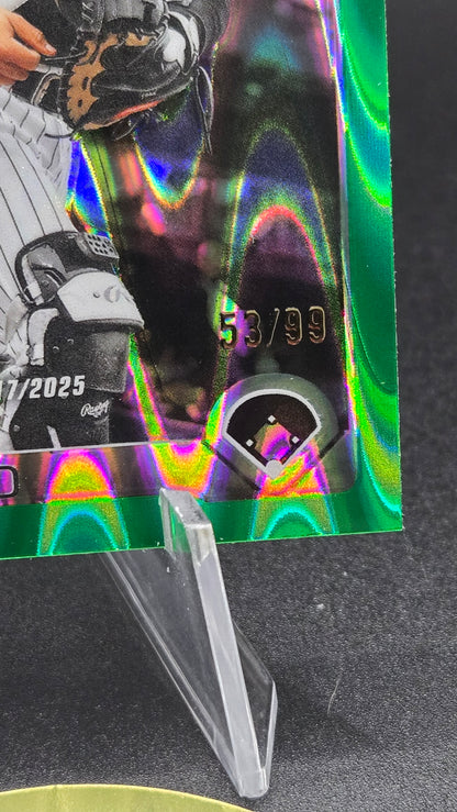 2025 Topps Chrome Update Edgar Quero #USC169 IV Green Refractor /99 RC White Sox