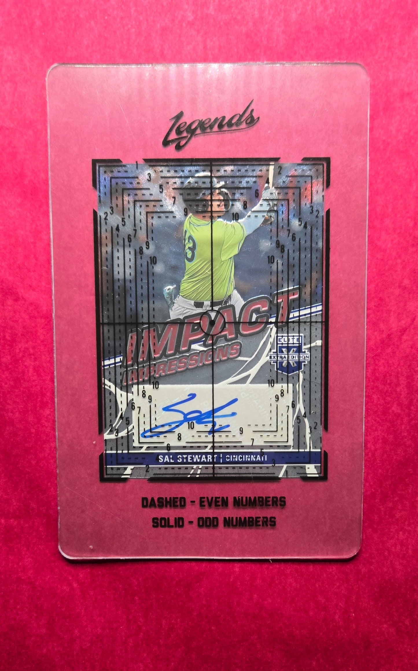 2023 Elite Extra Edition Impact Impressions Signatures #42 Sal Stewart