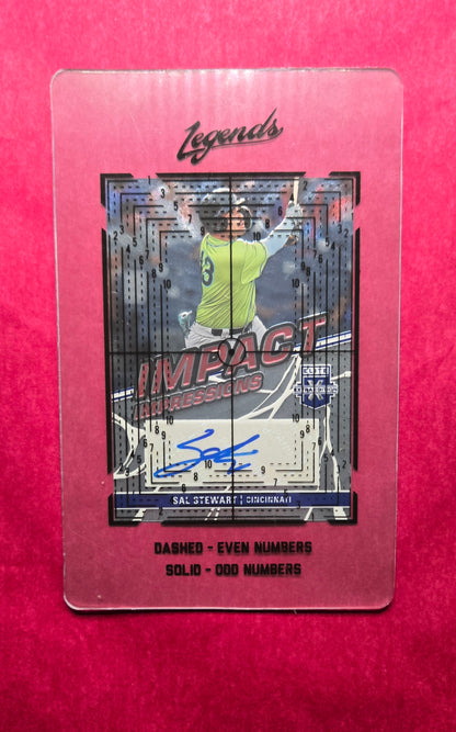 2023 Elite Extra Edition Impact Impressions Signatures #42 Sal Stewart