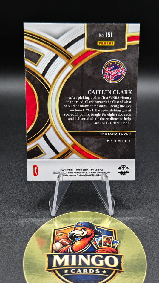 2024 Panini Select WNBA Caitlin Clark #151 Premier Level Rookie RC NM-MT