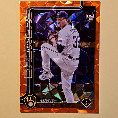 2025 Topps Update Orange Diamante Foil #US307 Chad Patrick 14/25